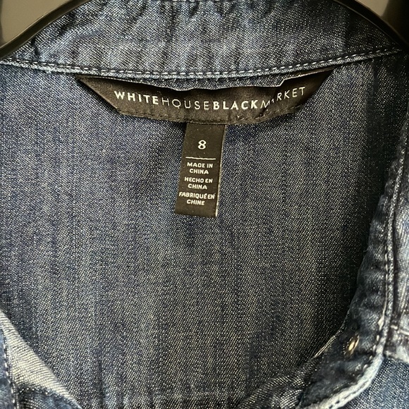 White House Black Market Denim Dress - Picture 6 of 8